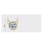 1 Karat Moissanite Necklace For Women