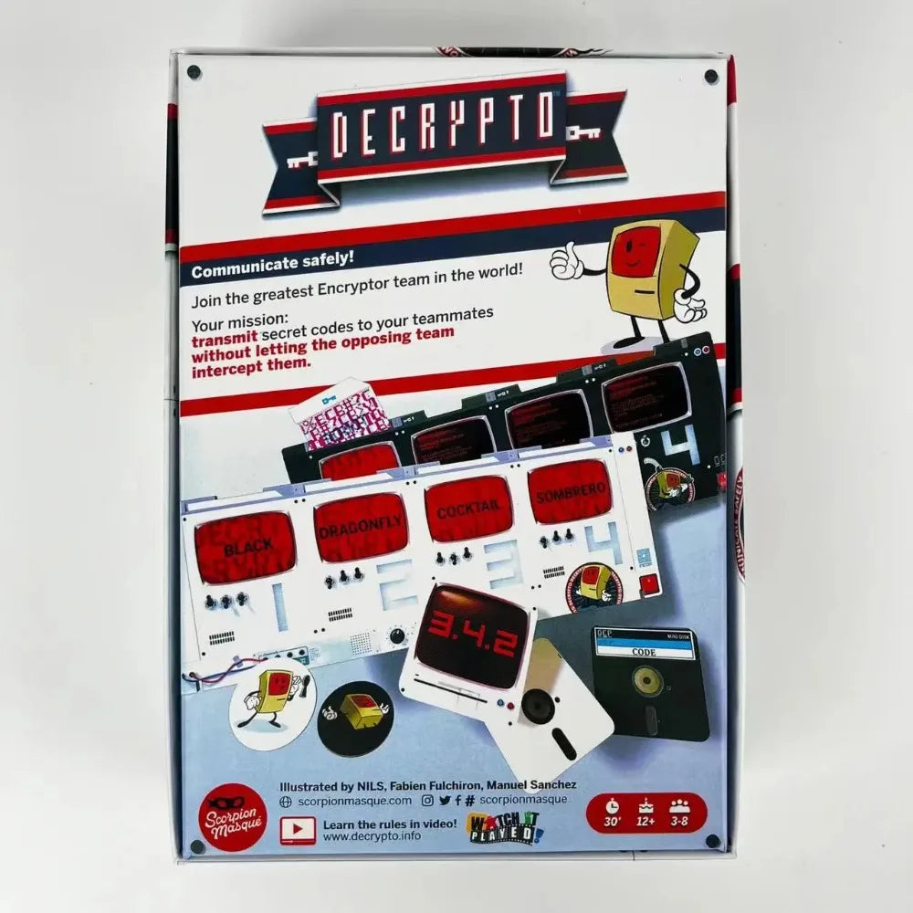 Scorpion Masqué Decrypto Deduction Party Game 3 to 8 Players