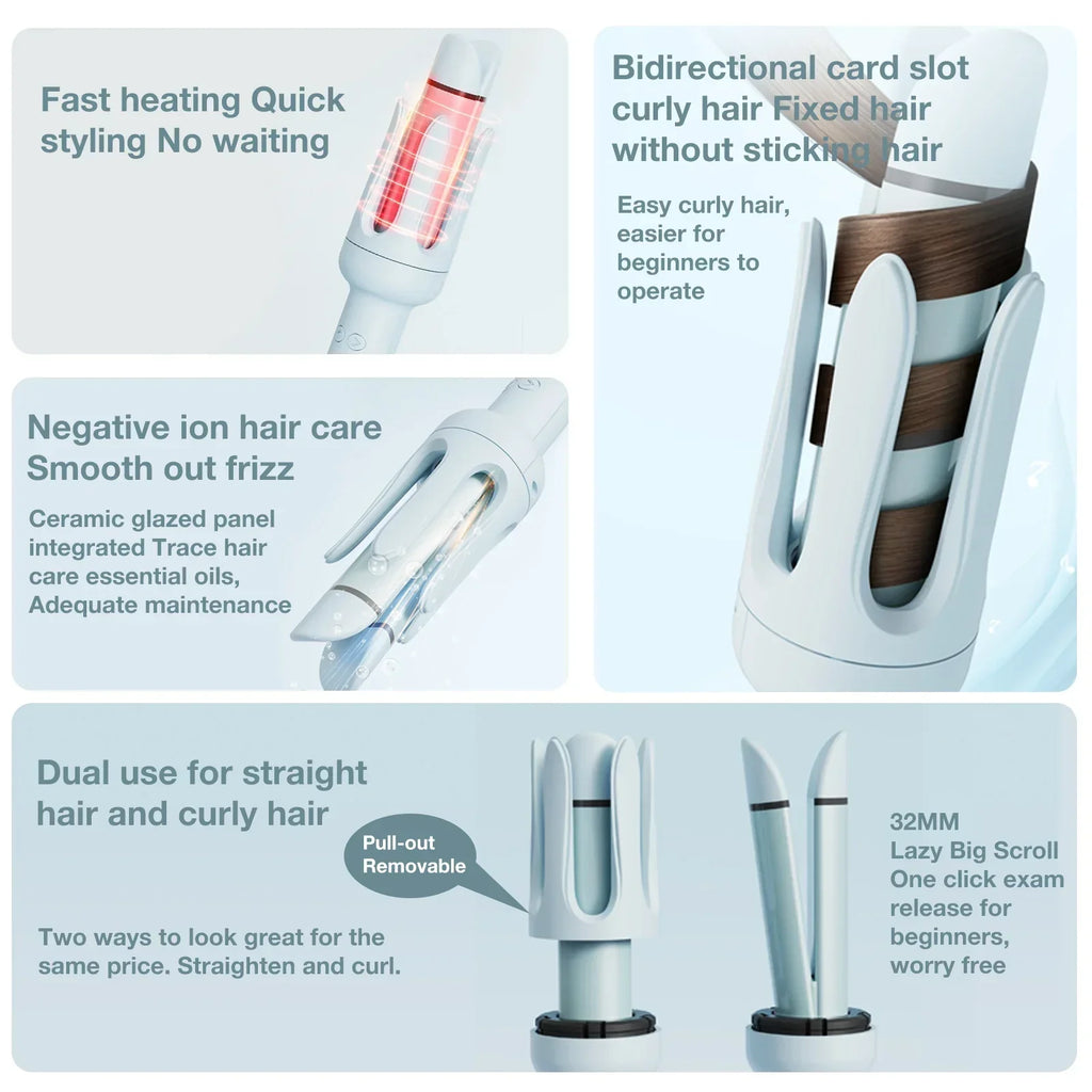 hair straightening  large wave electric negative