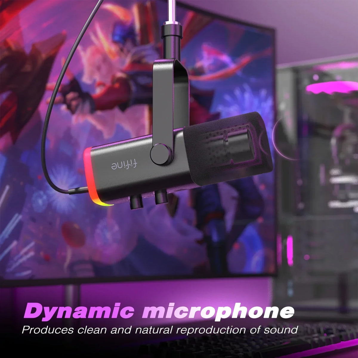 Microphone with Touch Mute Button