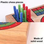 Wood Cribbage Board Game