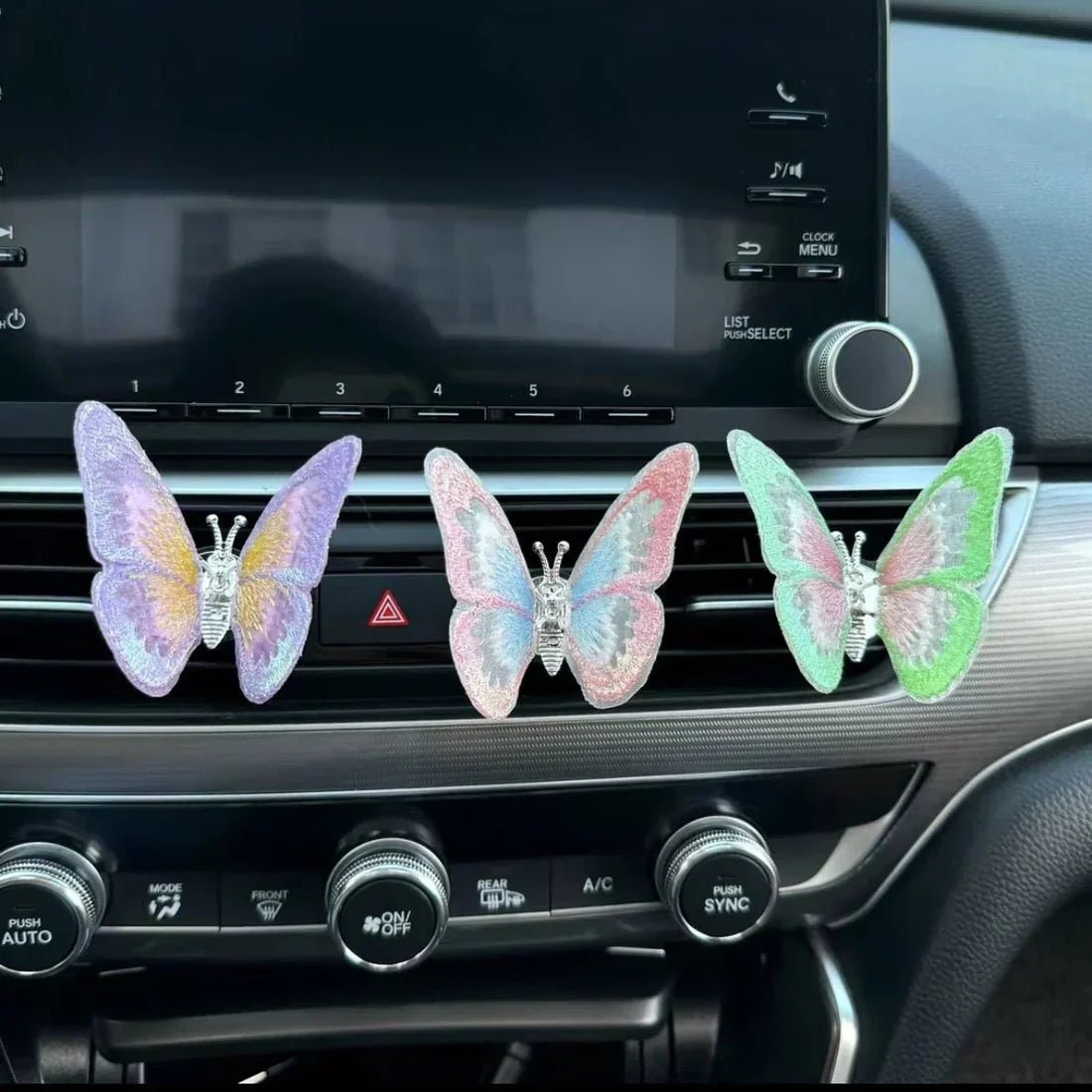 Moving Embroidery Butterfly Center Console