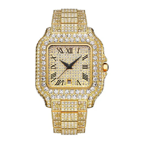 Gold Ladies Luxury Wrist Watch
